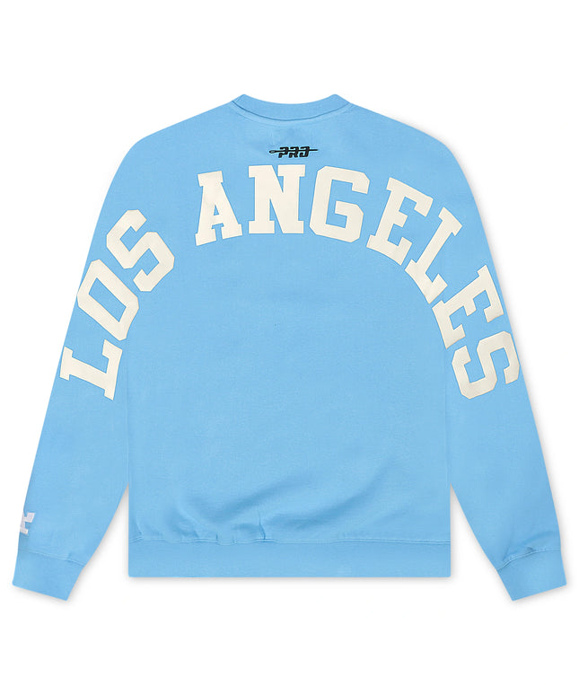 Pro Standard LA Dodgers Wingspan Drop Shoulder Crewneck - University Blue