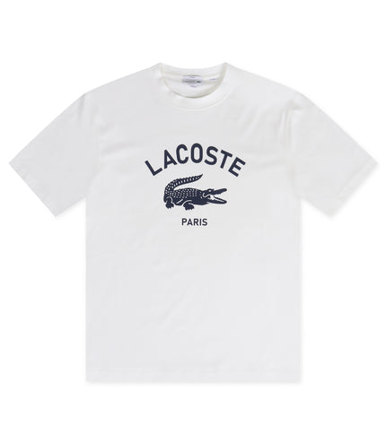 Lacoste Classic Fit Print Tee - White