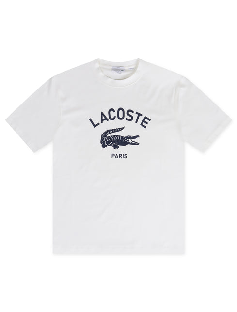 Lacoste Classic Fit Print Tee - White