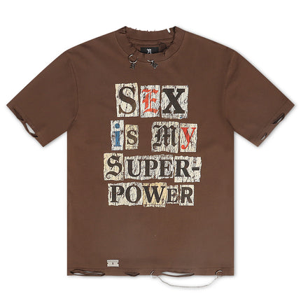 November Reine Superpower Tee - Brown