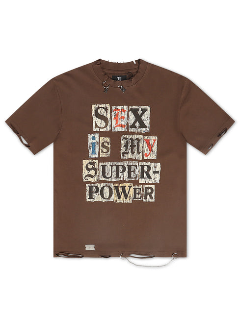 November Reine Superpower Tee - Brown