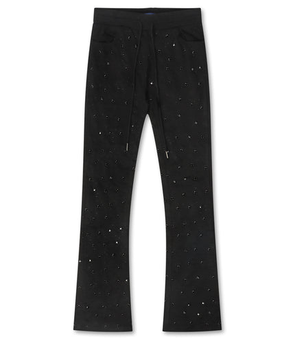Rebel Denim Diamond Sweatpants - Jet Black