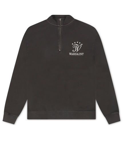 Warsaint Quarter Zip - Washed Black