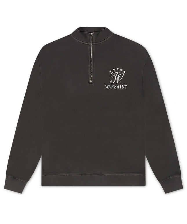 Warsaint Quarter Zip - Washed Black