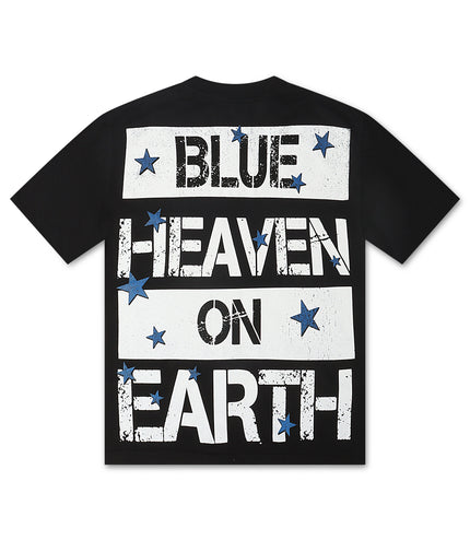 Stargazing Dodgers Heaven on Earth Tee - Black Wash