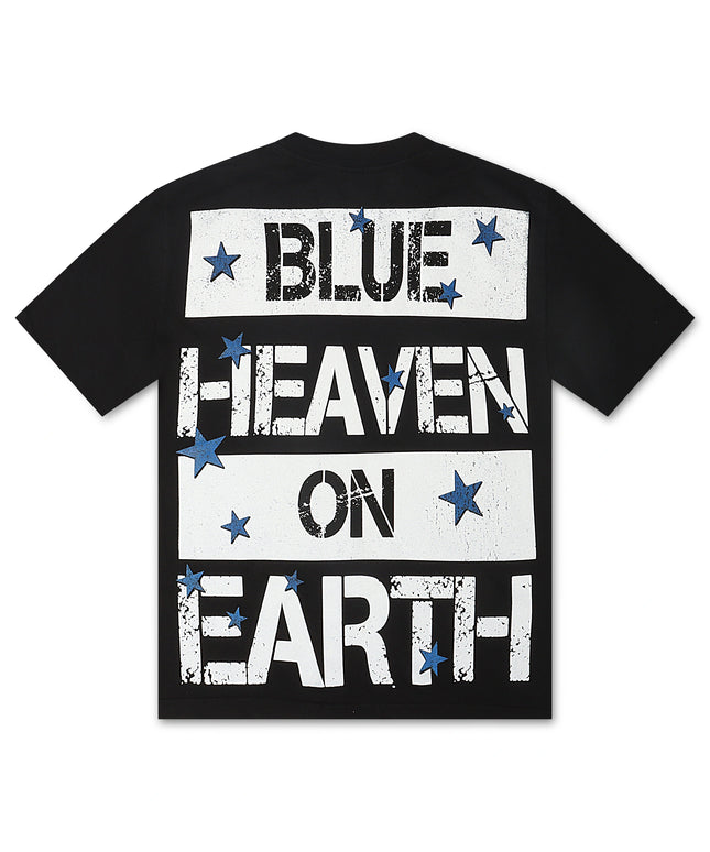 Stargazing Dodgers Heaven on Earth Tee - Black Wash