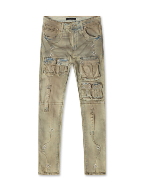 Embellish Canus Cargo Denim - Sand Wash