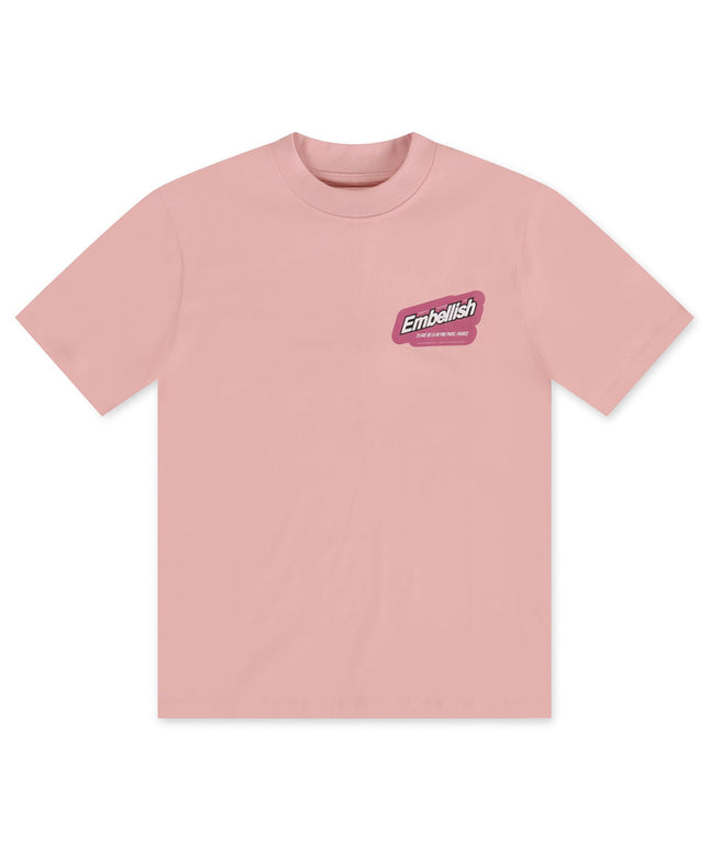 Embellish Garage Tee - Bubble Gum - Denim Exchange