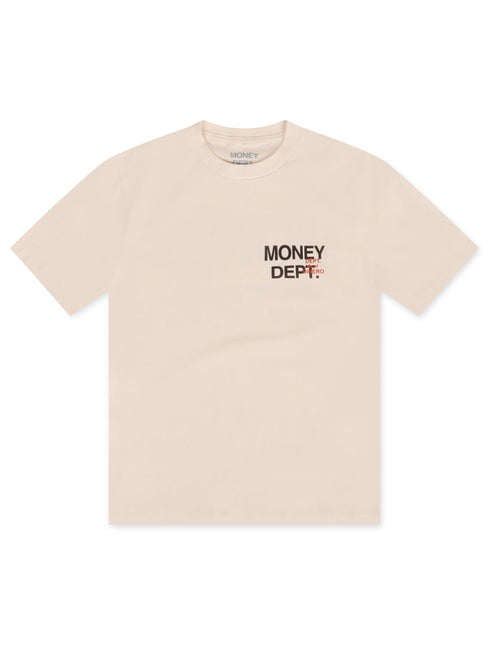 Money Dept. Dept De El Dinero Tee - Cream/Brown/Orange - Denim Exchange 