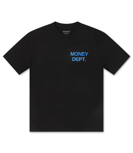 Money Dept. Los Angeles Heavyweight Tee - Black/Blue