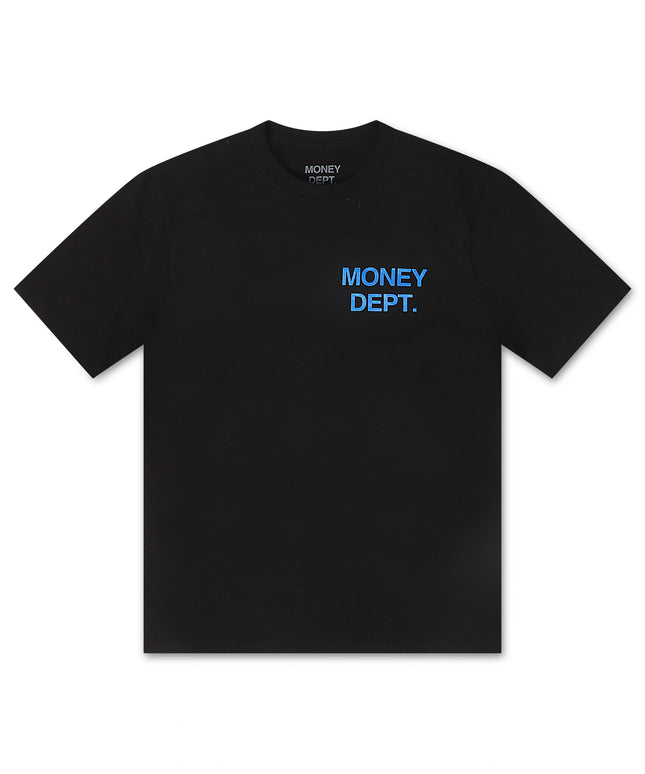 Money Dept. Los Angeles Heavyweight Tee - Black/Blue
