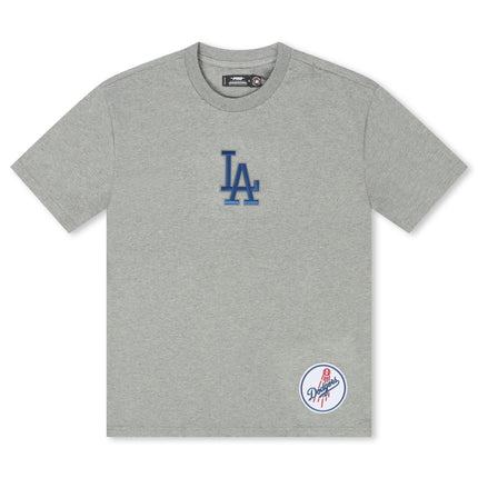 Pro Standard La Dodgers Wingspan Drop Shoulder Tee - Dark Heather Grey