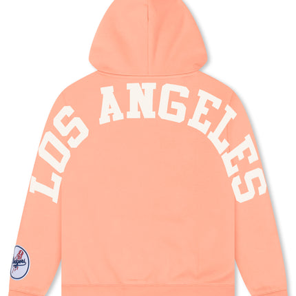 Pro Standard La Dodgers Wingspan Drop Shoulder Hoodie - Guava