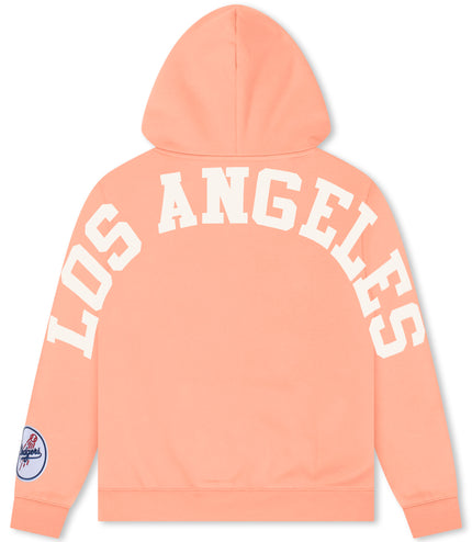 Pro Standard La Dodgers Wingspan Drop Shoulder Hoodie - Guava