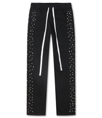 Embellish Ice Lounge Rhinestone Sweatpants - Black
