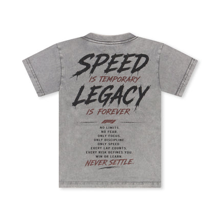 Disaster Kids Fast or Last Tee - Grey