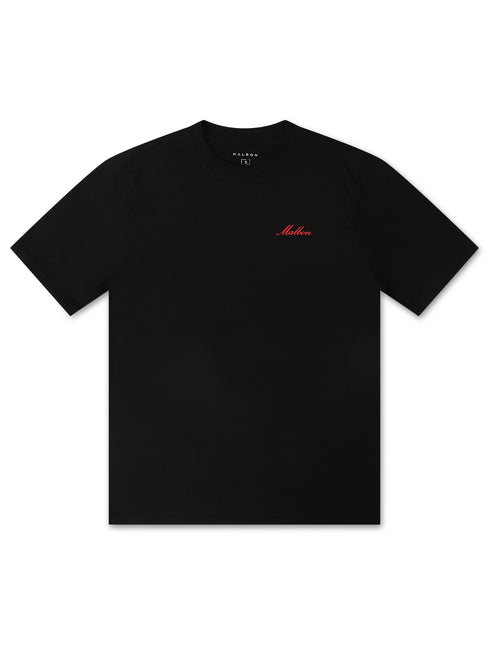 Malbon Bermuda Members Tee - Black - Denim Exchange