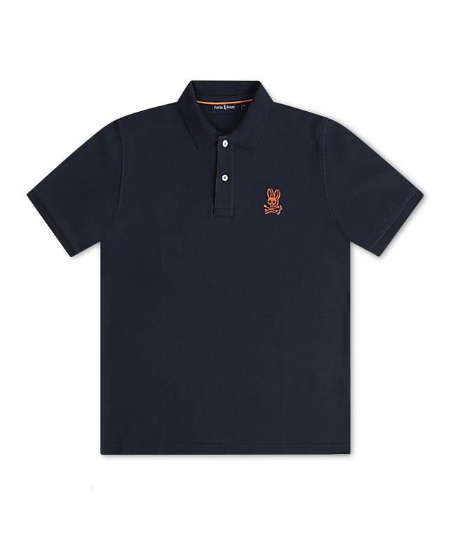 Psycho Bunny Sanderson Pique Polo - Navy - Denim Exchange
