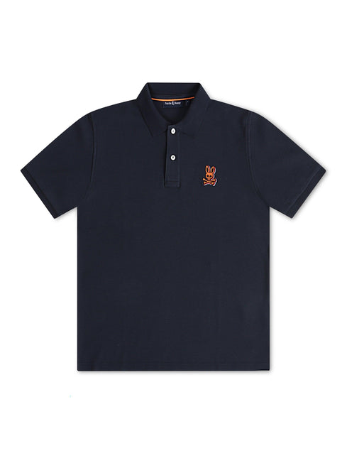 Psycho Bunny Sanderson Pique Polo - Navy - Denim Exchange 