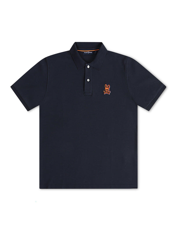 Psycho Bunny Sanderson Pique Polo - Navy - Denim Exchange 