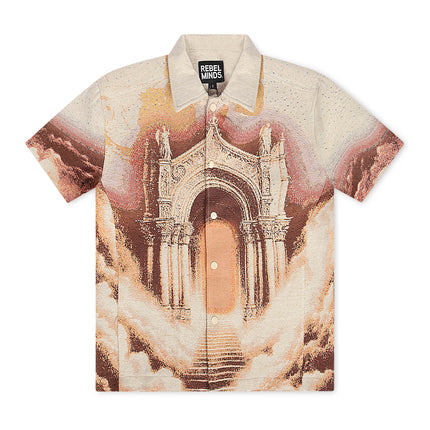 Rebel Minds Paradise Tapestry Button-Up - Khaki