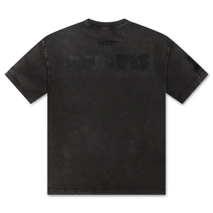 Pro Standard Raiders All-Over Logo Tee - Washed Black