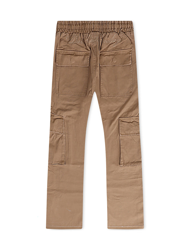 Diet Starts Monday Relaxed Fit DSM Cargo Pants -Tan