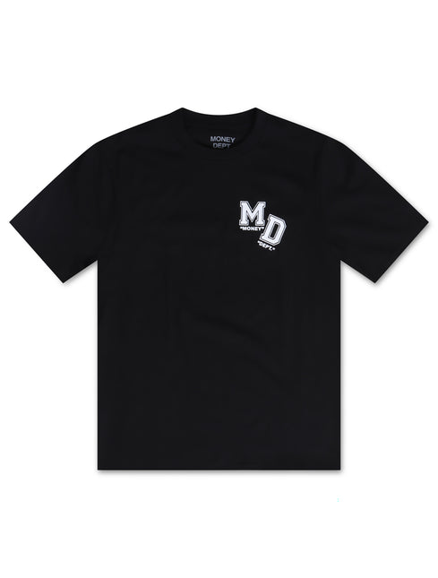 Money Dept. Los Angeles Block Letters Heavyweight Tee - Black/White