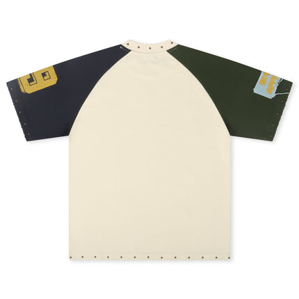 Street Approved Color Block Tee - Cream
