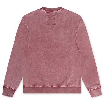 Vicious Denim Graphic Crewneck - Acid Burgundy