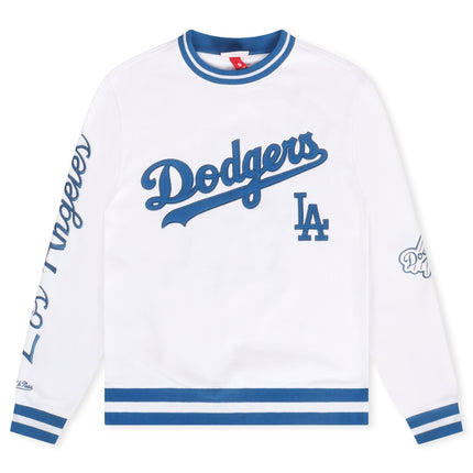 Mitchell & Ness Dodgers Fleece Crewneck - Arctic White