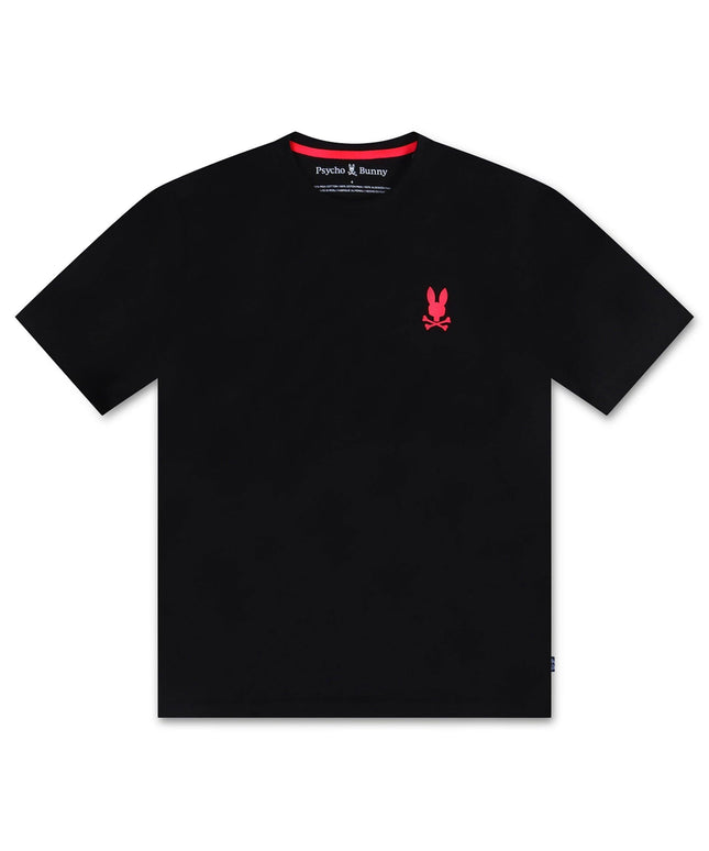 PSYCHO BUNNY SLOAN BACK GRAPHIC TEE - BLACK PSYCHO BUNNY