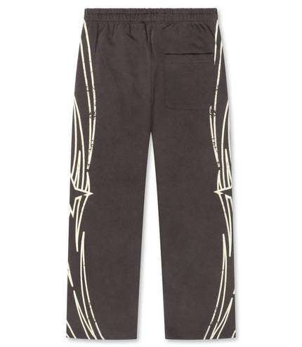 BLDG4 Star Wide Leg Pant - Charcoal Art