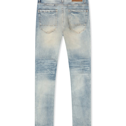 Jordan Craig Light Rips Slim Fit Jean - Iced Lager