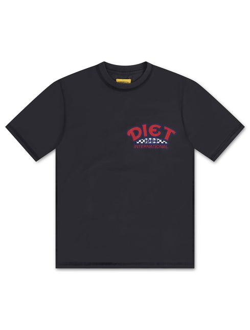 DIET STARTS MONDAY '84 INTL TEE - VINTAGE BLACK DIETSTARTSMONDAY