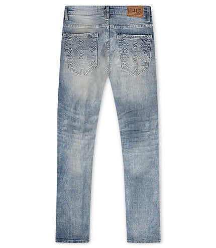 Jordan Craig Monogram Denim Jean - Lager