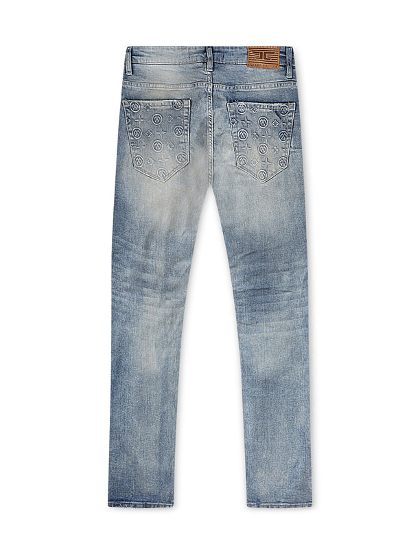 Jordan Craig Monogram Denim Jean - Lager