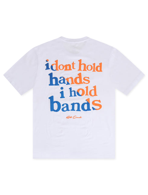 All Cash Hold Bands Tee - White/Orange/Blue