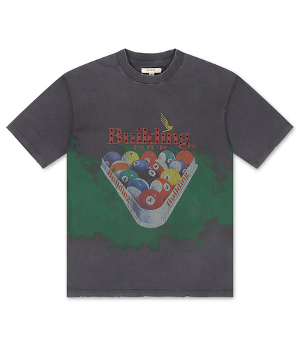 BLDG4 Billiard Knit Tee - Charcoal Art