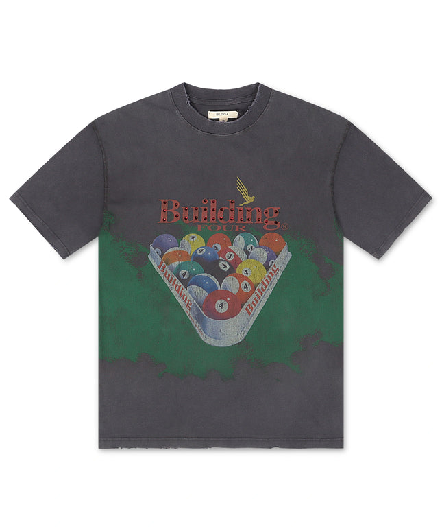 BLDG4 Billiard Knit Tee - Charcoal Art