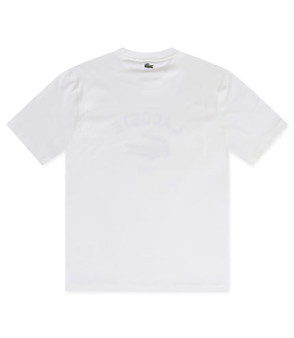 Lacoste Classic Fit Print Tee - White