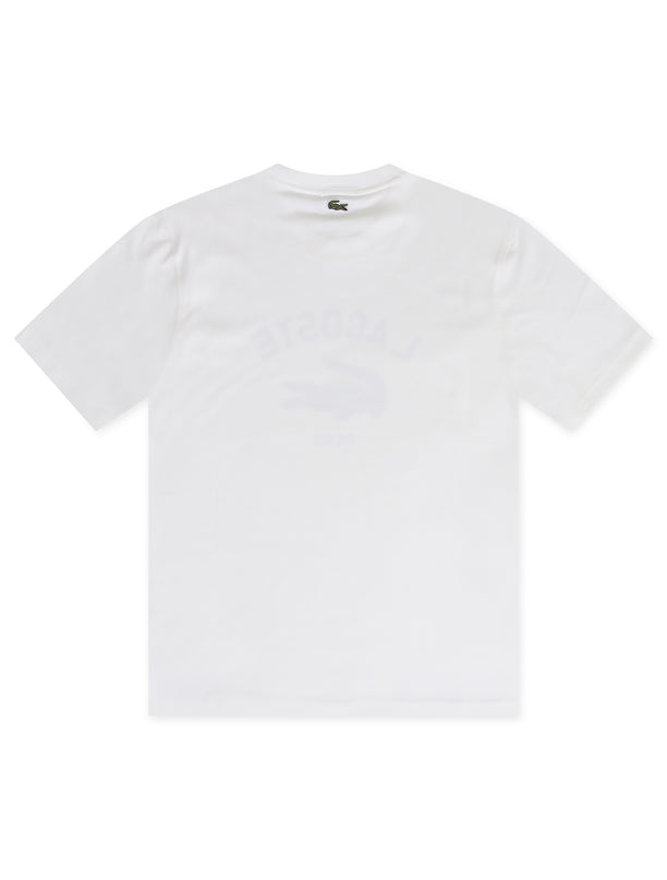 Lacoste Classic Fit Print Tee - White