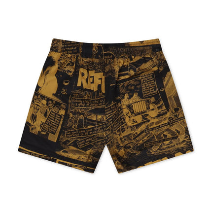 TRNCHS PALESTRY SHORTS - YELLOW/BLACK TRNCHS