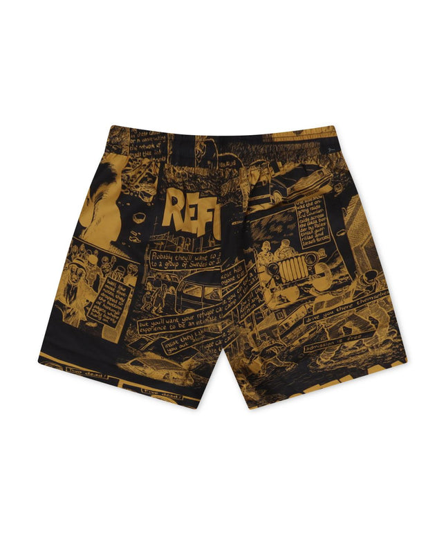 TRNCHS PALESTRY SHORTS - YELLOW/BLACK TRNCHS