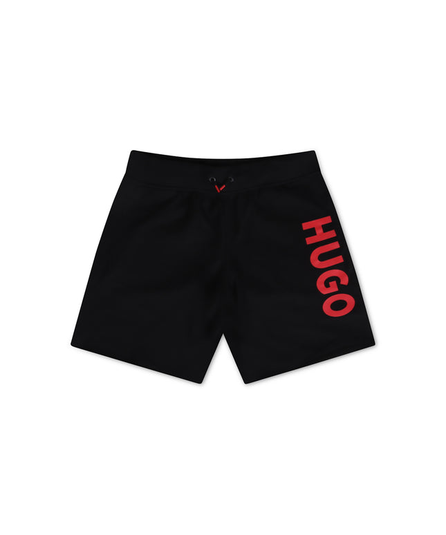 Hugo Kids Logo Shorts - Black