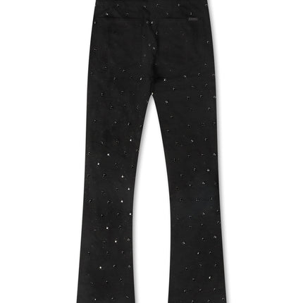 Rebel Denim Diamond Sweatpants - Jet Black