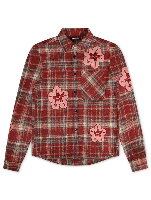 Roku Studio Tear Drip Heavy Flannel - Burgundy