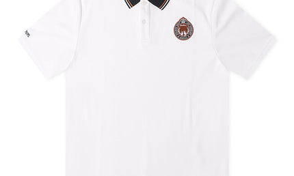 Malbon Fairway Oakwood Polo - White