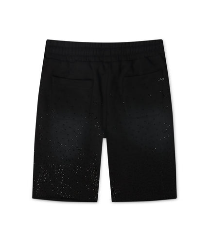 Gala Original Rhinestone Terry Shorts - Washed Black