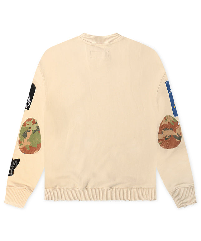 Camiseta corta de punto GFA Manassehy Peach Pit - Blanca